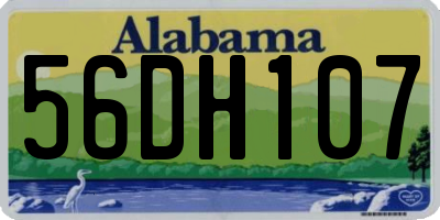 AL license plate 56DH107