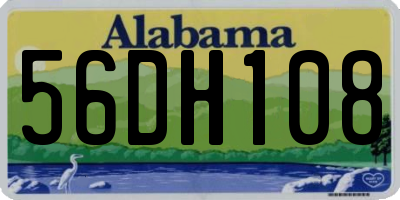 AL license plate 56DH108
