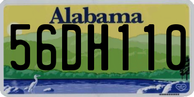 AL license plate 56DH110