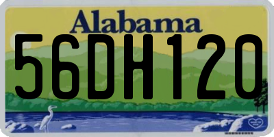 AL license plate 56DH120