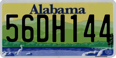 AL license plate 56DH144