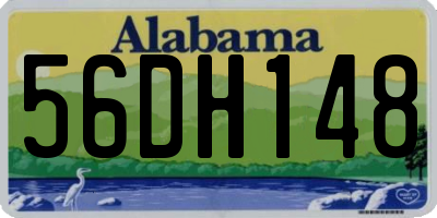 AL license plate 56DH148