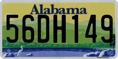 AL license plate 56DH149