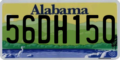 AL license plate 56DH150