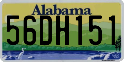 AL license plate 56DH151