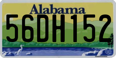 AL license plate 56DH152