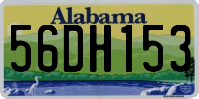 AL license plate 56DH153