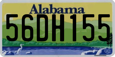 AL license plate 56DH155