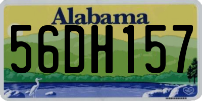 AL license plate 56DH157