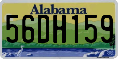 AL license plate 56DH159