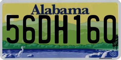 AL license plate 56DH160