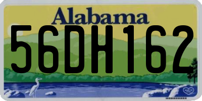 AL license plate 56DH162