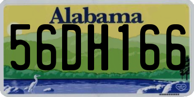 AL license plate 56DH166