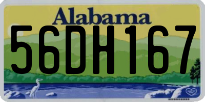 AL license plate 56DH167