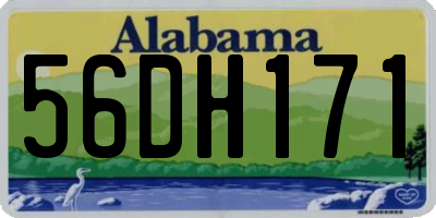 AL license plate 56DH171
