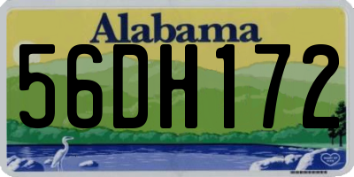 AL license plate 56DH172