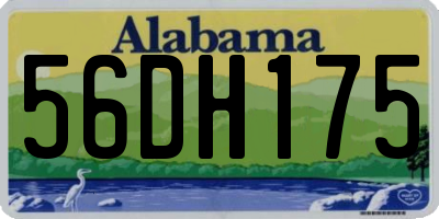 AL license plate 56DH175