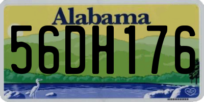 AL license plate 56DH176