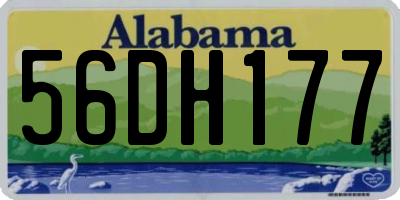 AL license plate 56DH177