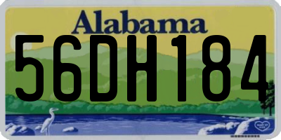 AL license plate 56DH184