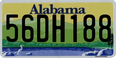 AL license plate 56DH188