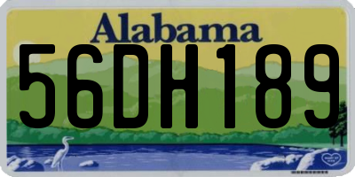 AL license plate 56DH189