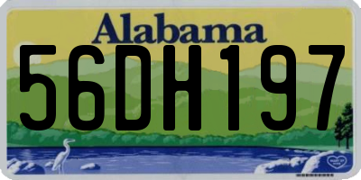 AL license plate 56DH197