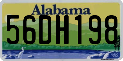 AL license plate 56DH198