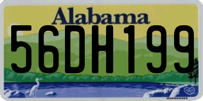 AL license plate 56DH199
