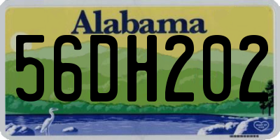 AL license plate 56DH202