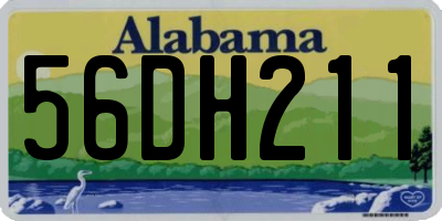 AL license plate 56DH211