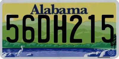 AL license plate 56DH215