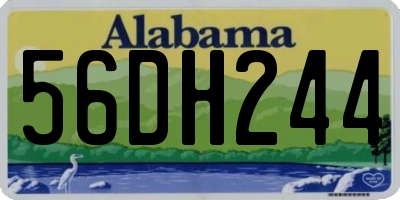 AL license plate 56DH244