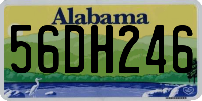 AL license plate 56DH246