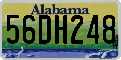 AL license plate 56DH248