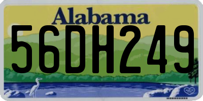 AL license plate 56DH249