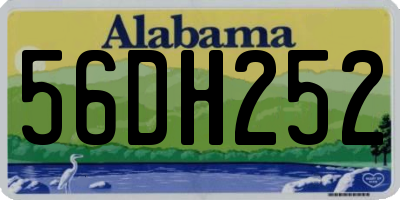 AL license plate 56DH252
