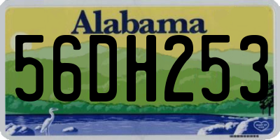 AL license plate 56DH253