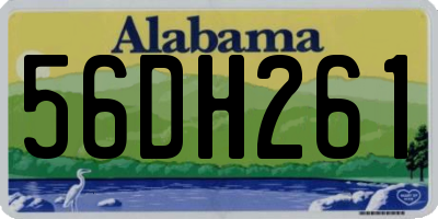 AL license plate 56DH261
