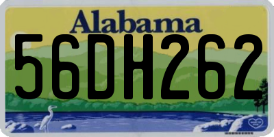 AL license plate 56DH262