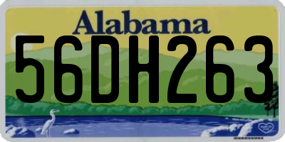 AL license plate 56DH263