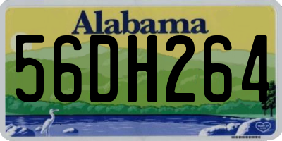 AL license plate 56DH264