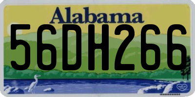 AL license plate 56DH266