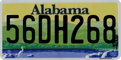 AL license plate 56DH268