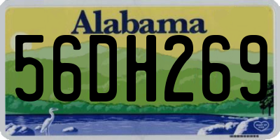 AL license plate 56DH269
