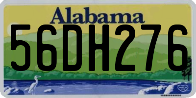 AL license plate 56DH276