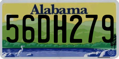 AL license plate 56DH279