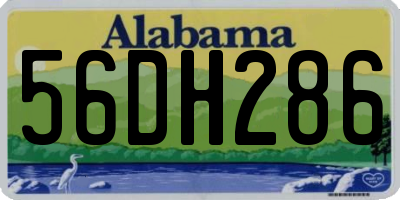 AL license plate 56DH286