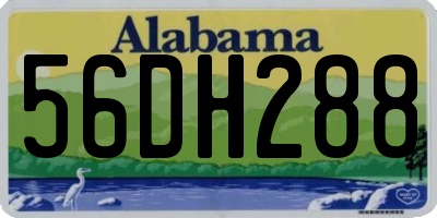 AL license plate 56DH288