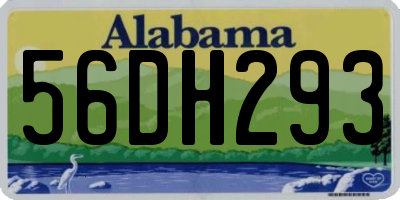 AL license plate 56DH293